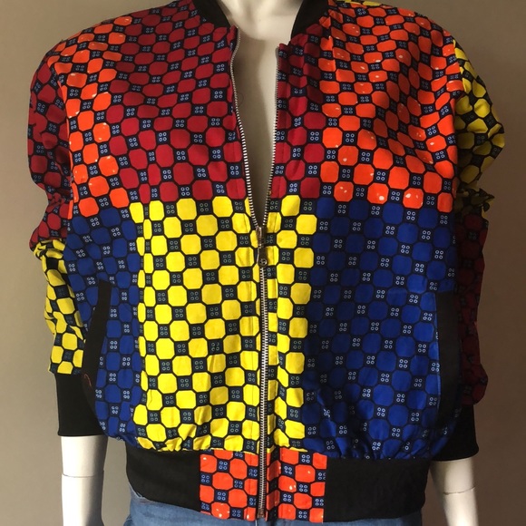 COPY - Bomber jacket. African print jacket. - Picture 1 of 3
